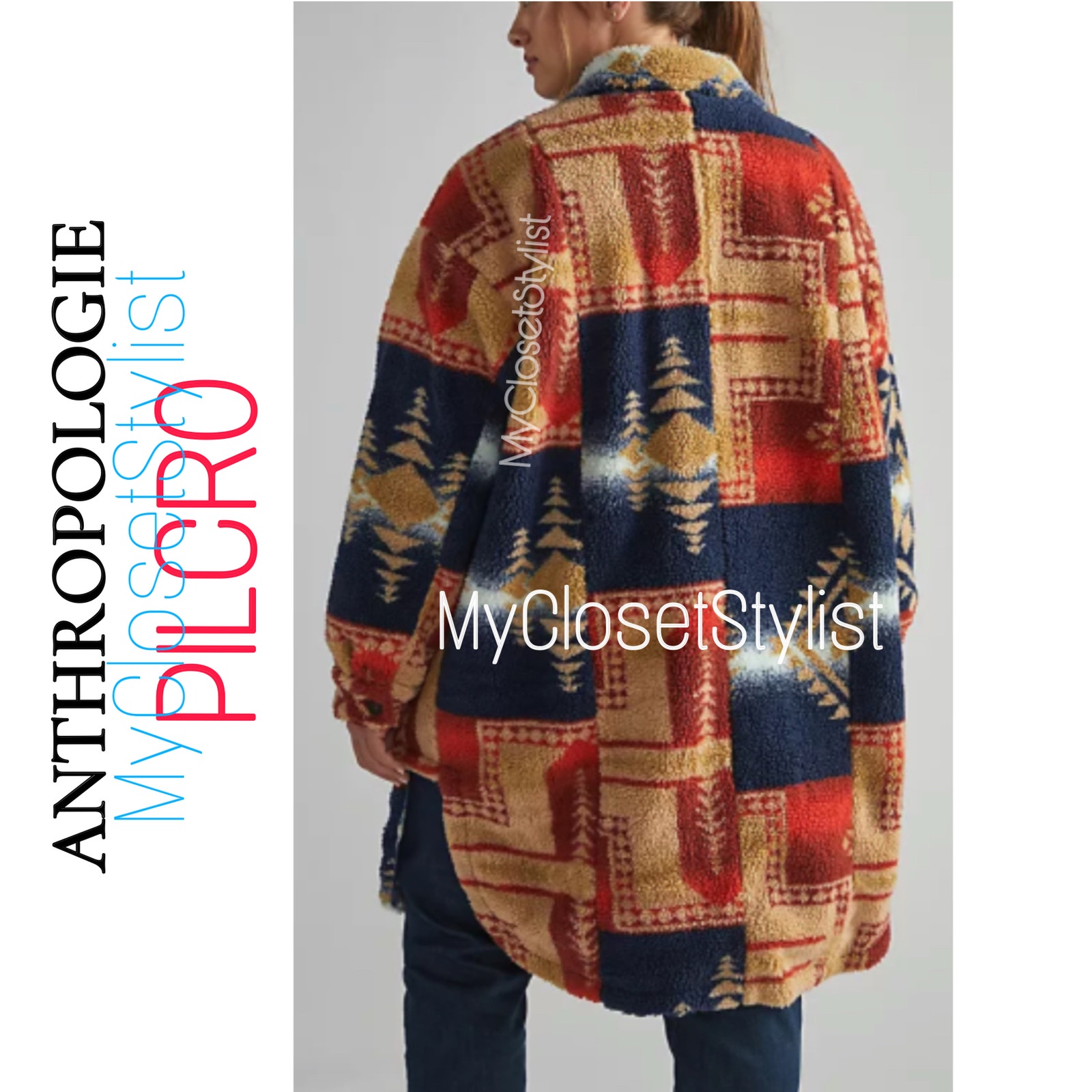 Anthropologie Sherpa Full Length Coat New Small Pilcro Rare One Of A Kind Jacket